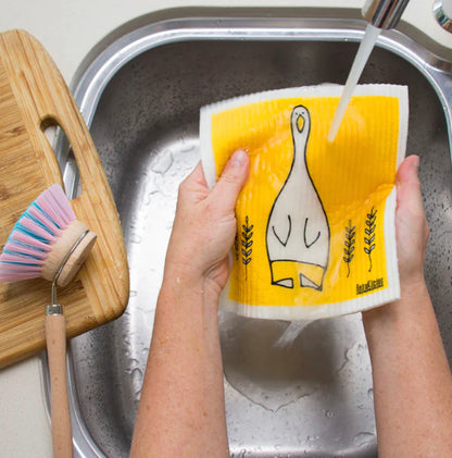 RetroKitchen Compostable Sponge - Duck