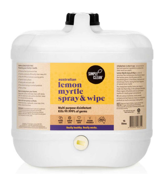 Bulk Simply Clean Lemon Myrtle Spray & Wipe