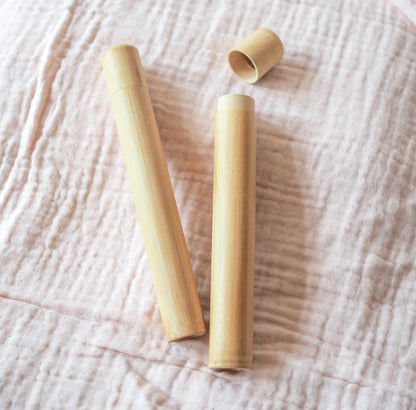 Bamboo Toothbrush Travel Case