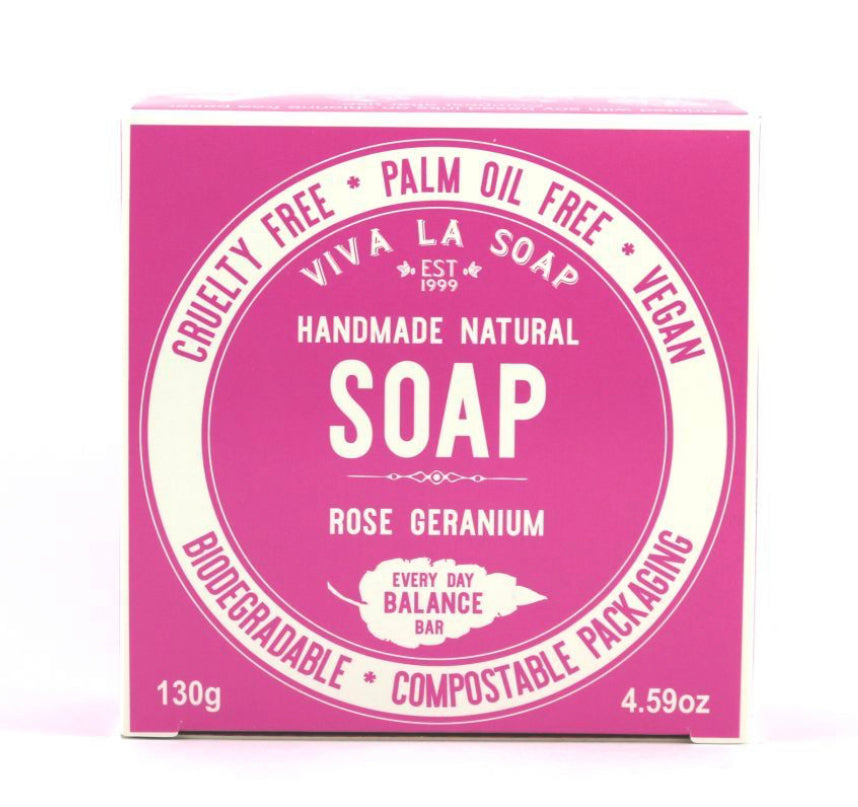 Viva La Body Natural Soap Bar Rose Geranium