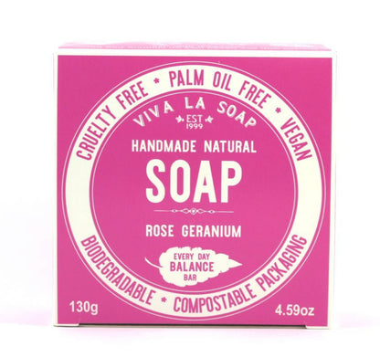 Viva La Body Natural Soap Bar Rose Geranium